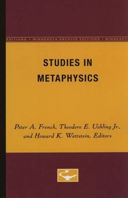 Studies in Metaphysics, Paperback / softback Book
