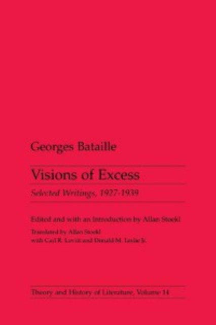 Visions Of Excess : Selected Writings, 1927-1939, Paperback / softback Book