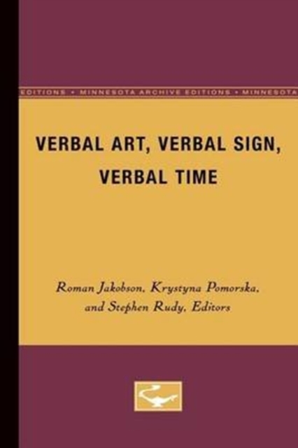 Verbal Art, Verbal Sign, Verbal Time, Paperback / softback Book