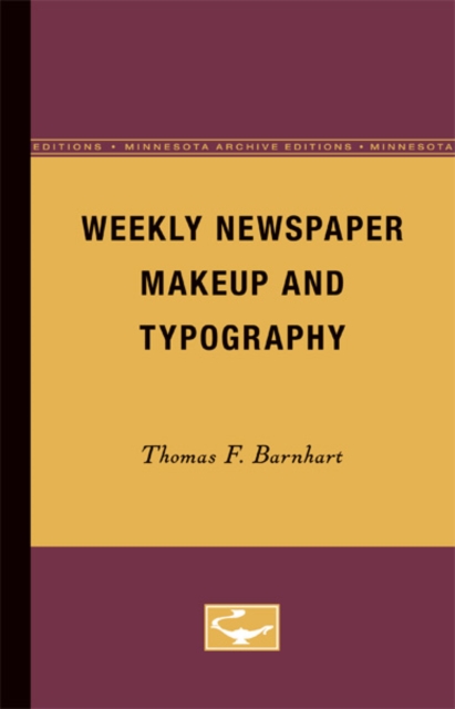 Weekly Newspaper Makeup and Typography, Paperback / softback Book