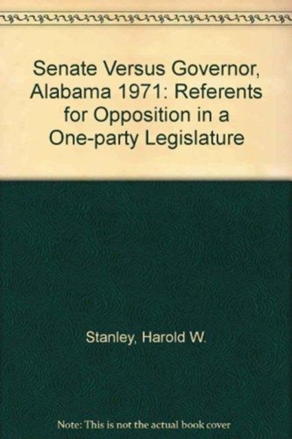 Senate Versus Gov Alabama, Hardback Book