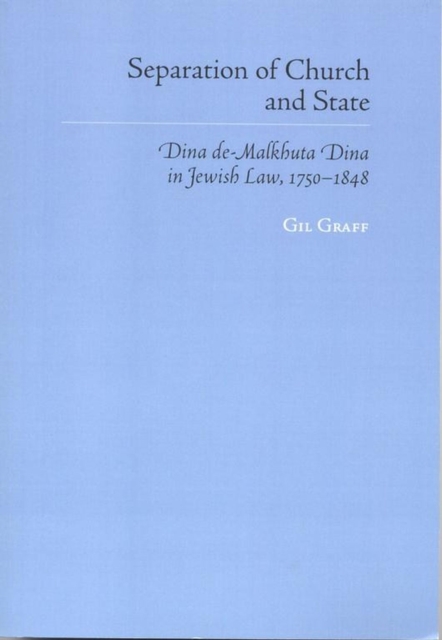 Separation of Church and State : Dina de-Malkhuta Dina in Jewish Law, Paperback / softback Book