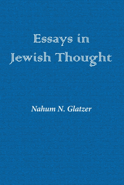 Essays in Jewish Thought, Paperback / softback Book