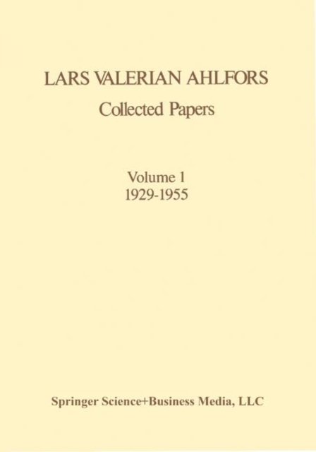 Collected Papers Volume 1 1929-1955, Paperback / softback Book