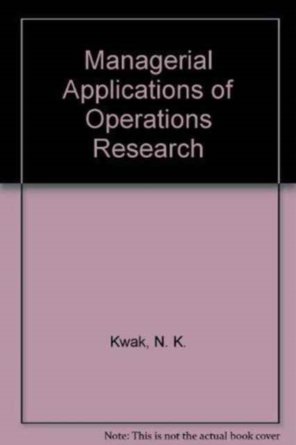 Managerial Applications of Operations Research, Paperback / softback Book