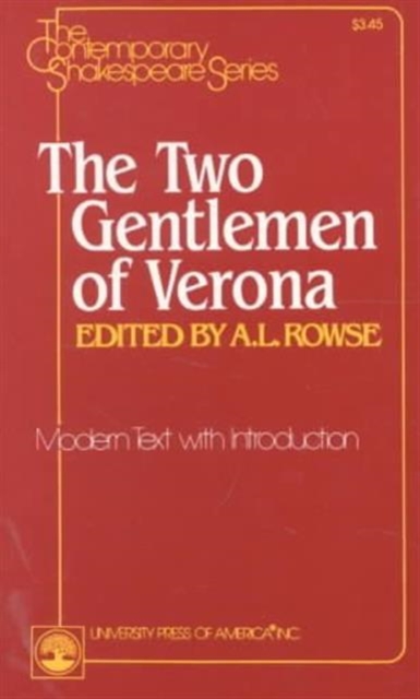 The Two Gentlemen of Verona, Paperback / softback Book