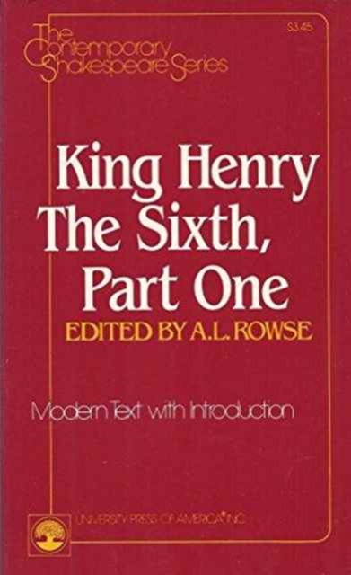 King Henry VI, Part One, Paperback / softback Book