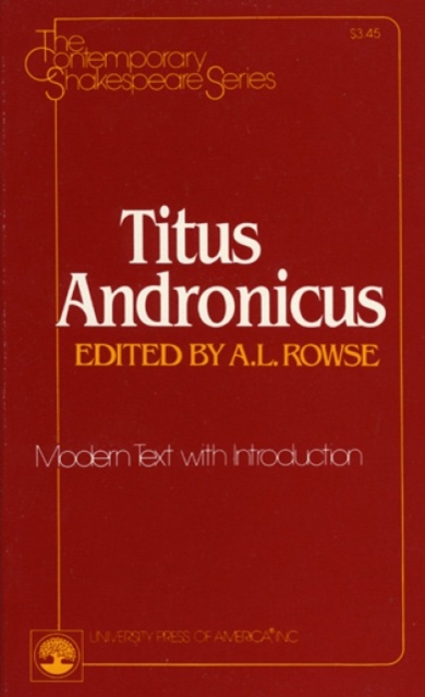 Titus Andronicus (Contemporary Shakespeare Series), Paperback / softback Book