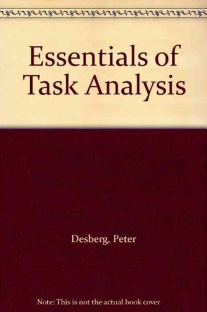 Essentials of Task Analysis, Paperback / softback Book