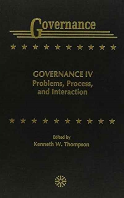 Governance IV : Problems, Process, and Interaction, Hardback Book