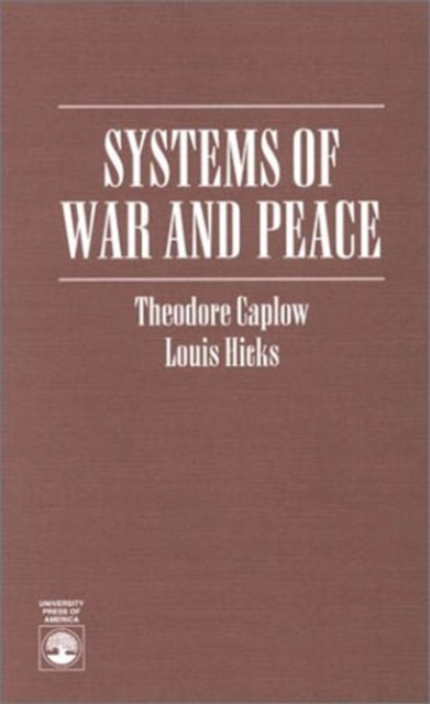 Systems of War and Peace, Hardback Book