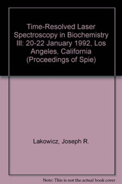 Time-Resolved Laser Spectroscopy In Biochemistry I, Paperback / softback Book