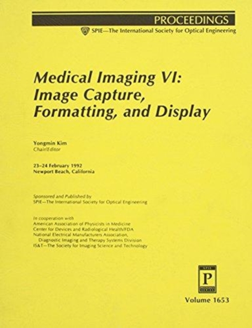 Medical Imaging Vi Image Capture Formatting, Paperback / softback Book