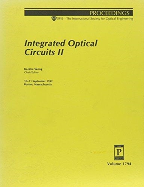 Integrated Optical Circuits Ii, Paperback / softback Book