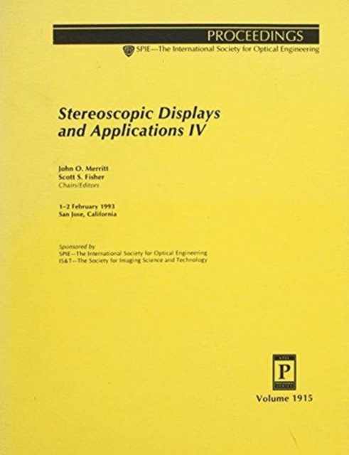 Stereoscopic Displays & Applications Iv, Paperback / softback Book