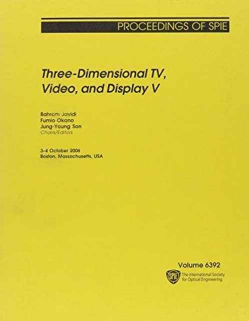 Three-dimensional TV, Video, and Display V, Paperback / softback Book