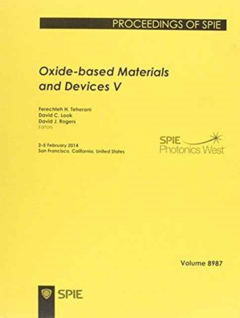 Oxide-based Materials and Devices V, Paperback / softback Book