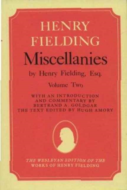 Miscellanies by Henry Fielding, vol. 2, Hardback Book