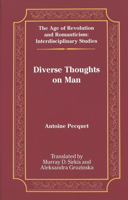 Diverse Thoughts on Man, Hardback Book