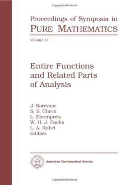 Entire Functions and Related Parts of Analysis, Paperback / softback Book