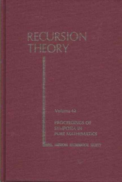 Recursion Theory, Hardback Book