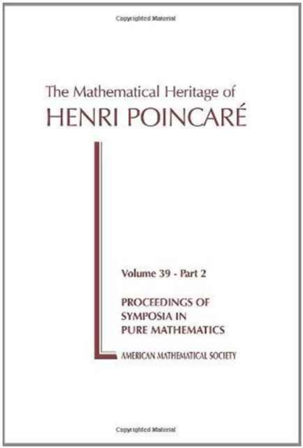 The Mathematical Heritage of Henri Poincare, Part 2, Paperback / softback Book