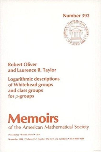 Logarithmic Descriptions of Whitehead Groups and Class Groups for P Groups, Paperback / softback Book