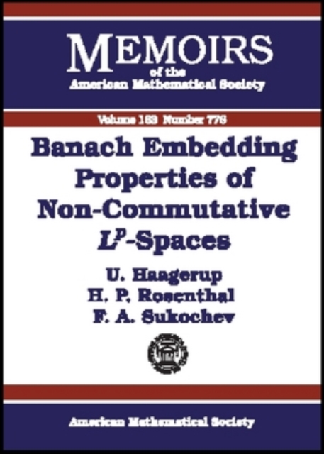Banach Embedding Properties of Non-commutative L-p Spaces, Paperback / softback Book