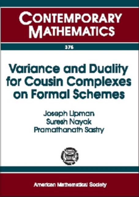 Variance and Duality for Cousin Complexes on Formal Schemes, Paperback / softback Book