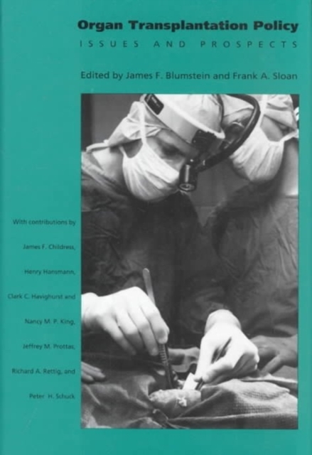 Organ Transplantation Policy, Hardback Book