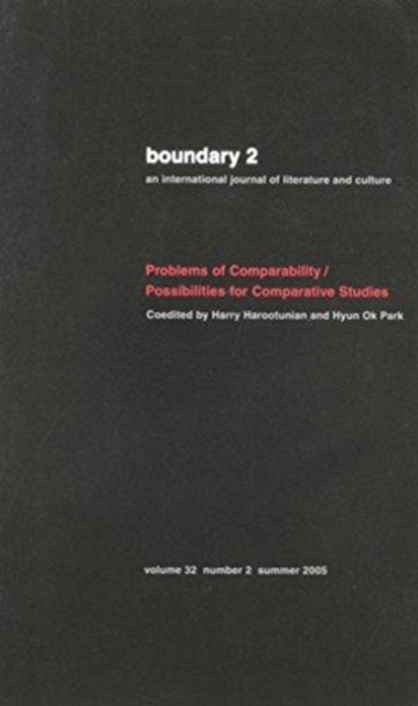 Problems of Comparability/Possibilities for Comparative Studies, Paperback / softback Book