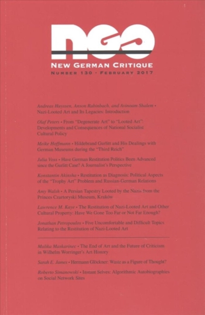 Nazi-Looted Art and Its Legacies, Paperback / softback Book