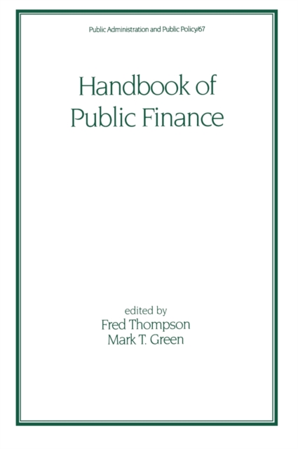 Handbook of Public Finance, Hardback Book