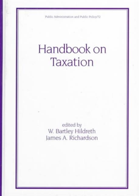 Handbook on Taxation, Hardback Book