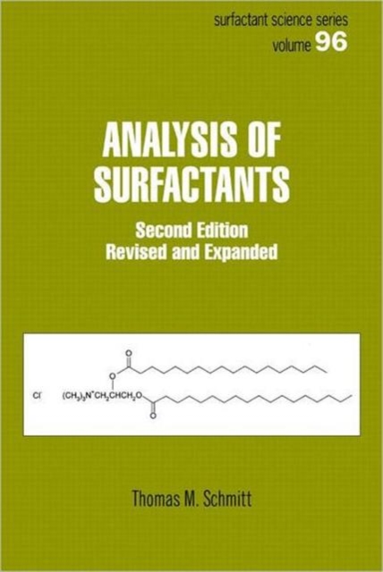 Analysis of Surfactants, Hardback Book