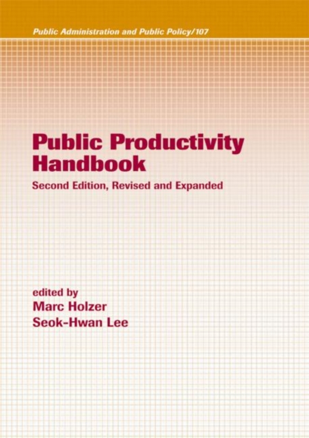 Public Productivity Handbook, Hardback Book