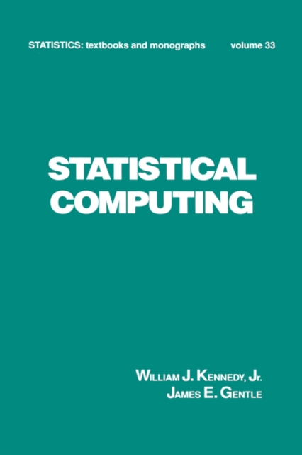 Statistical Computing, Hardback Book