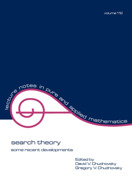 Search Theory : Some Recent Developments, Paperback / softback Book