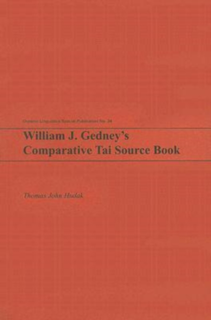 William J. Gedney's Comparative Tai Source Book, Paperback / softback Book