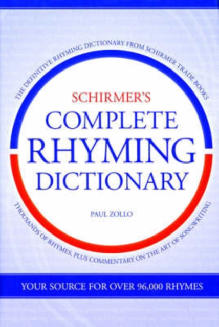 Schirmer's Complete Rhyming Dictionary, Hardback Book