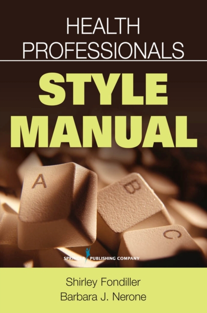 Health Professionals Style Manual, Paperback / softback Book