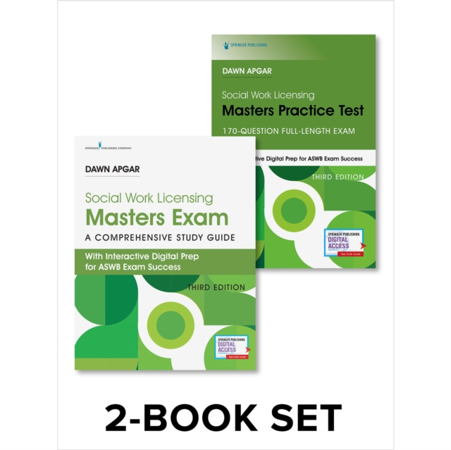 Social Work Licensing Masters Exam Guide and Practice Test Set : A Comprehensive Study Guide for Success, Paperback / softback Book