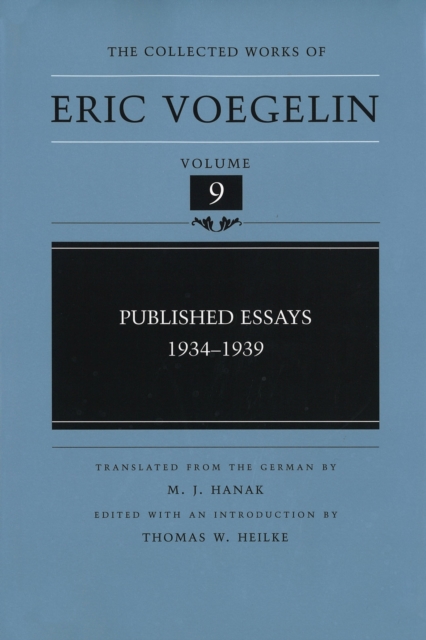 Published Essays, 1934-1939 (CW9), Hardback Book