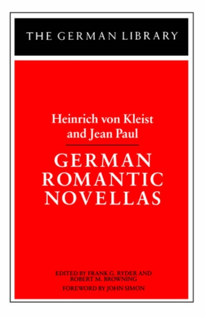 German Romantic Novellas: Heinrich von Kleist and Jean Paul, Paperback / softback Book
