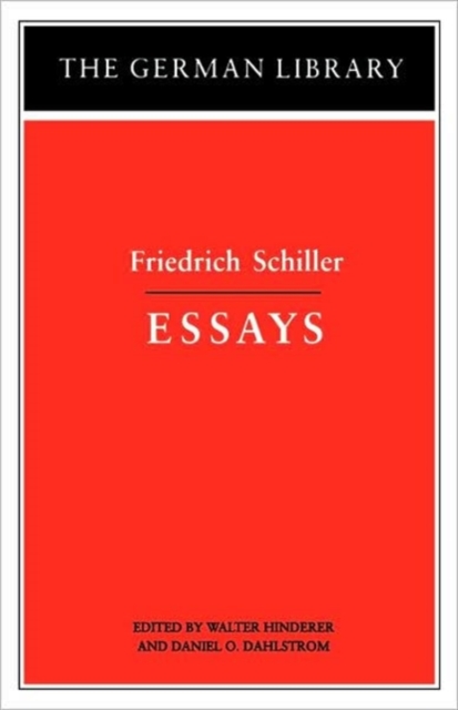 Essays: Friedrich Schiller, Paperback / softback Book