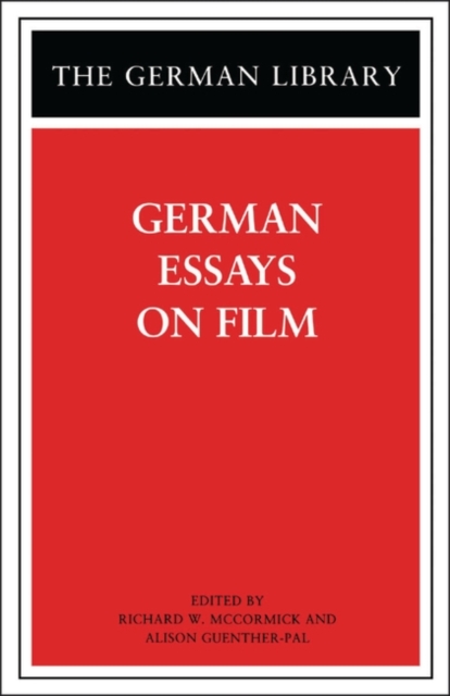German Essays on Film, Paperback / softback Book