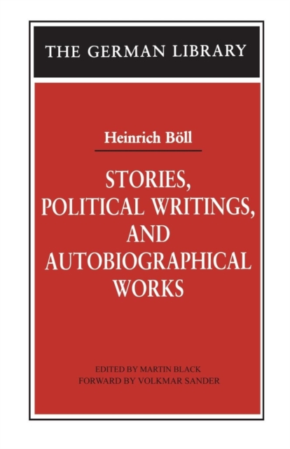Stories, Political Writings, and Autobiographical Works, Paperback / softback Book
