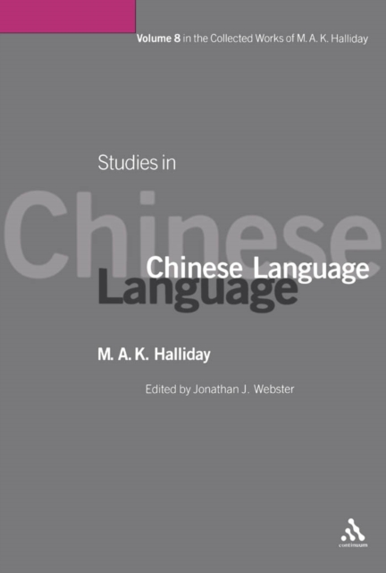Studies in Chinese Language : Volume 8, Hardback Book