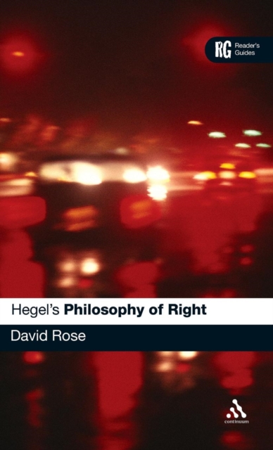 Hegel's 'Philosophy of Right' : A Reader's Guide, Hardback Book