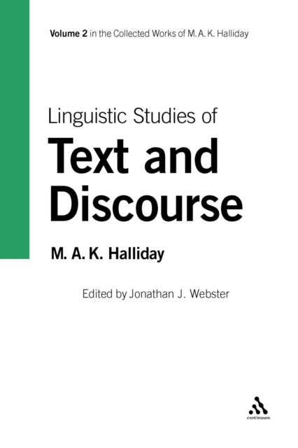 Linguistic Studies of Text and Discourse, Paperback / softback Book